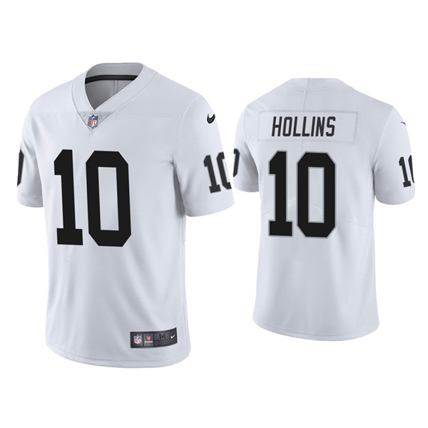 Men's Las Vegas Raiders #10 Mack Hollins White Vapor Untouchable Limited Stitched Jersey